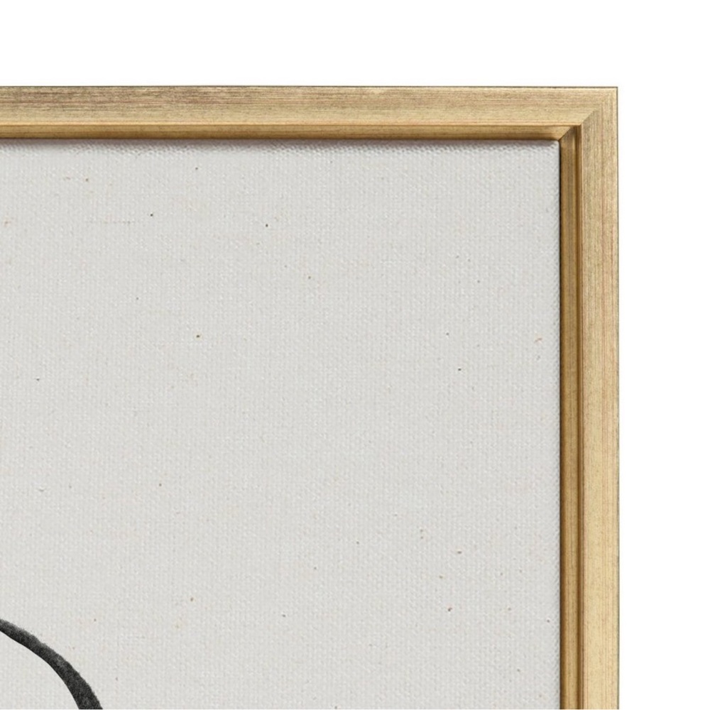 kATE&LAUREL Set of 2 (23"*33") Sylvie going in circles framed textured canvas - Picture 3 of 7